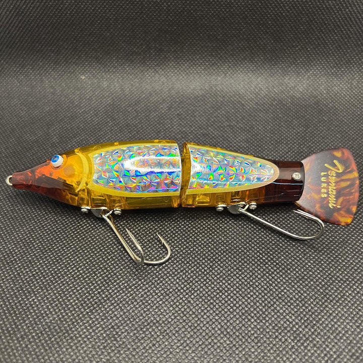 Tsunami Lures Sweepy J DP Swimbaits - #01 Vintage Blue Head-#02 Mestizo Toy Red-#03 Tobacco Sunburst Swirl-#04 Mestizo Yellow-#05 Sleepy Rogue Mekki-#06 Vintage Shad Blue Metallic-#07 Bubble Fish Clear-#08 Peacock Bass-#09 Black Bass-#10 Blue Gill - Carolina Fishing Tackle LLC