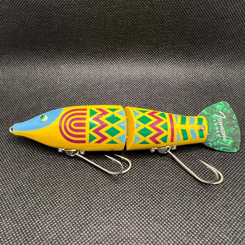 Tsunami Lures Sweepy J DP Swimbaits - #01 Vintage Blue Head-#02 Mestizo Toy Red-#03 Tobacco Sunburst Swirl-#04 Mestizo Yellow-#05 Sleepy Rogue Mekki-#06 Vintage Shad Blue Metallic-#07 Bubble Fish Clear-#08 Peacock Bass-#09 Black Bass-#10 Blue Gill - Carolina Fishing Tackle LLC