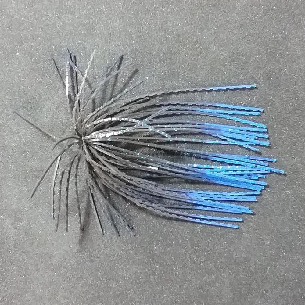 Zappu Sesu Skirt Punching Special 2pk - #01 Black/Blue Tip-#02 Black/Chartreuse Tip-#03 Barry Junebug-#04 Black Blue Foil - Carolina Fishing Tackle LLC