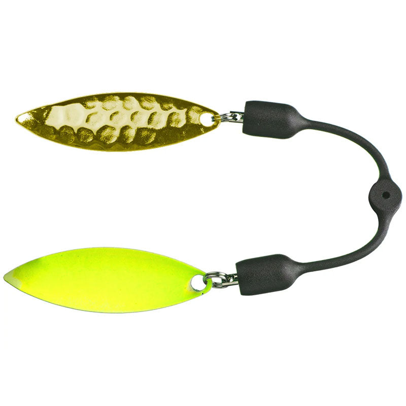 Zappu Twin Blades - Chartreuse/Gold-Gold-Pink Silver - Carolina Fishing Tackle LLC