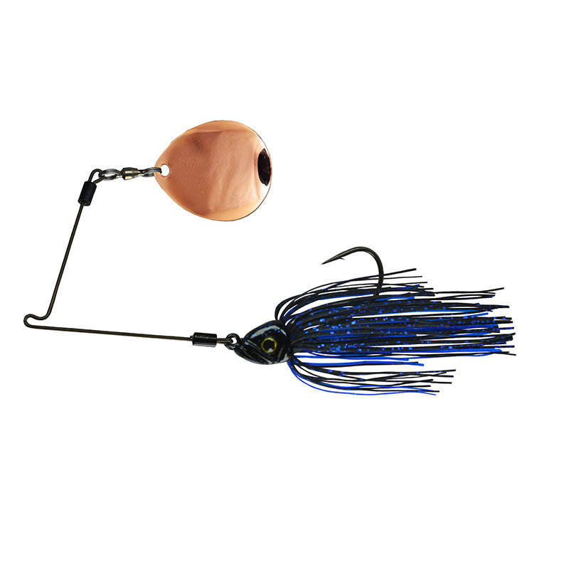 Picasso Lures Inviz-Wire Pro Night Thumper Spinnerbaits - Black Blue/Copper Blade / 3/8 oz-Black/Copper Blade / 1/2 oz-Black Red Camo/Black Blade / 3/8 oz-Black Red Camo/Black Blade / 1/2 oz-Dark Red Craw/Black Blade / 3/8 oz-Purple Phantom/Black Blade / 3/8 oz-Purple Phantom/Black Blade / 1/2 oz-Purple Phantom/Copper Blade / 3/8 oz-Purple Phantom/Copper Blade / 1/2 oz-Warmouth/Black Blade / 3/8 oz - Carolina Fishing Tackle LLC