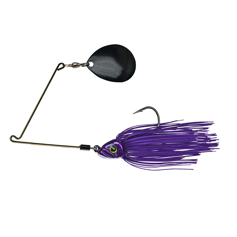 Picasso Lures Inviz-Wire Pro Night Thumper Spinnerbaits - Black Blue/Copper Blade / 3/8 oz-Black/Copper Blade / 1/2 oz-Black Red Camo/Black Blade / 3/8 oz-Black Red Camo/Black Blade / 1/2 oz-Dark Red Craw/Black Blade / 3/8 oz-Purple Phantom/Black Blade / 3/8 oz-Purple Phantom/Black Blade / 1/2 oz-Purple Phantom/Copper Blade / 3/8 oz-Purple Phantom/Copper Blade / 1/2 oz-Warmouth/Black Blade / 3/8 oz - Carolina Fishing Tackle LLC