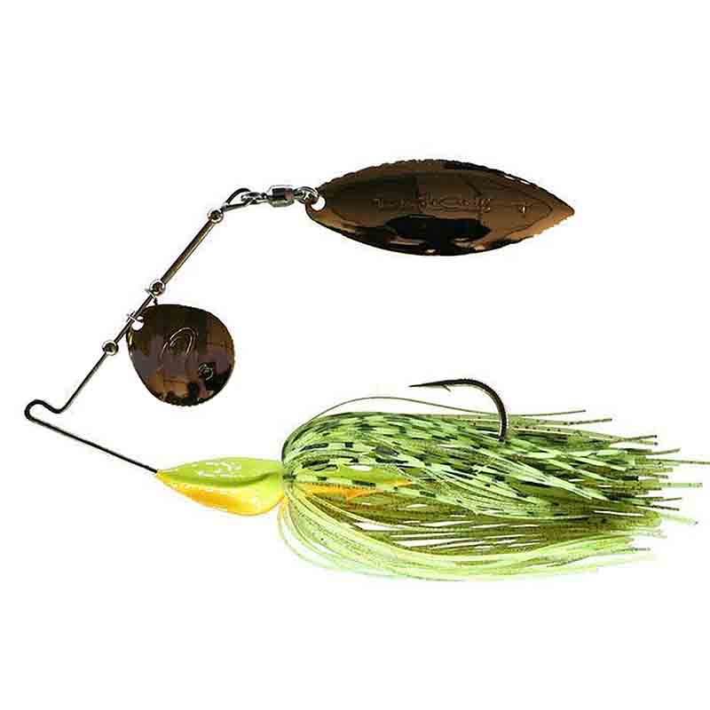 Damiki Fishing Tackle M.T.S Spinnerbaits - Chartreuse Shad / 3/8 oz-Chartreuse Shad / 1/2 oz-Red Tiger / 1/4 oz-Red Tiger / 1/2 oz-Hot Tiger / 1/4 oz-Hot Tiger / 3/8 oz-Hot Tiger / 1/2 oz-Chartreuse / 1/4 oz-Chartreuse / 1/2 oz-Green Pumpkin / 1/4 oz - Carolina Fishing Tackle LLC