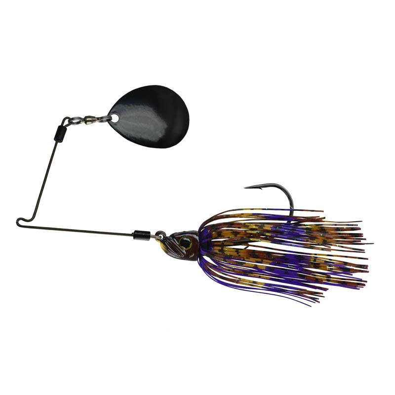 Picasso Lures Inviz-Wire Pro Night Thumper Spinnerbaits - Black Blue/Copper Blade / 3/8 oz-Black/Copper Blade / 1/2 oz-Black Red Camo/Black Blade / 3/8 oz-Black Red Camo/Black Blade / 1/2 oz-Dark Red Craw/Black Blade / 3/8 oz-Purple Phantom/Black Blade / 3/8 oz-Purple Phantom/Black Blade / 1/2 oz-Purple Phantom/Copper Blade / 3/8 oz-Purple Phantom/Copper Blade / 1/2 oz-Warmouth/Black Blade / 3/8 oz - Carolina Fishing Tackle LLC