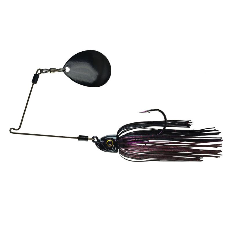 Picasso Lures Inviz-Wire Pro Night Thumper Spinnerbaits - Black Blue/Copper Blade / 3/8 oz-Black/Copper Blade / 1/2 oz-Black Red Camo/Black Blade / 3/8 oz-Black Red Camo/Black Blade / 1/2 oz-Dark Red Craw/Black Blade / 3/8 oz-Purple Phantom/Black Blade / 3/8 oz-Purple Phantom/Black Blade / 1/2 oz-Purple Phantom/Copper Blade / 3/8 oz-Purple Phantom/Copper Blade / 1/2 oz-Warmouth/Black Blade / 3/8 oz - Carolina Fishing Tackle LLC