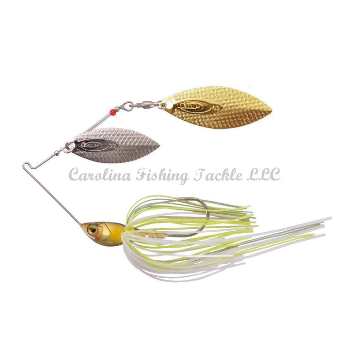 O.S.P High-Pitcher MAX Spinnerbaits (TW) Colorado/Willow - #S-05 Black Shiner / 5/8 oz-#S-05 Black Shiner / 3/4 oz-#S-06 Vivid Pearl White / 5/8 oz-#S-06 Vivid Pearl White / 3/4 oz-#S-38 Sunfish Tiger / 3/8 oz-#S-38 Sunfish Tiger / 1/2 oz-#S-38 Sunfish Tiger / 5/8 oz-#S-38 Sunfish Tiger / 3/4 oz-#S-39 Chartreuse Back Ayu / 3/8 oz-#S-39 Chartreuse Back Ayu / 1/2 oz - Carolina Fishing Tackle LLC
