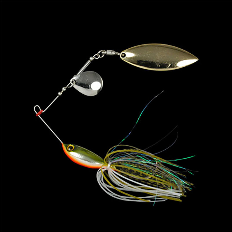 Biovex Lures Stangun Spinnerbait (TW) Spinnerbait - #01 Ayu / 3/8 oz-#01 Ayu / 1/2 oz-#06 Black / 3/8 oz-#06 Black / 1/2 oz-#07 Kurokin / 3/8 oz-#07 Kurokin / 1/2 oz-#11 Bass / 3/8 oz-#11 Bass / 1/2 oz-#15 Funa Orange Belly / 3/8 oz-#15 Funa Orange Belly / 1/2 oz - Carolina Fishing Tackle LLC