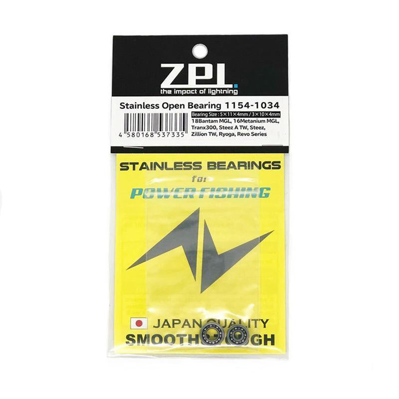 ZPI Stainless Open Bearing 1154-1034 for Power Fishing - Premium Reel Parts from ZPI Racing - Just $15! Shop now at Carolina Fishing Tackle LLC